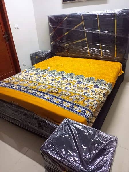 brand new king size bed and side tables 1