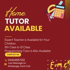 Home Tutor Available for Kids | Just whatsapp only