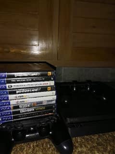 Ps4 slim with pack of 11 cd's 0