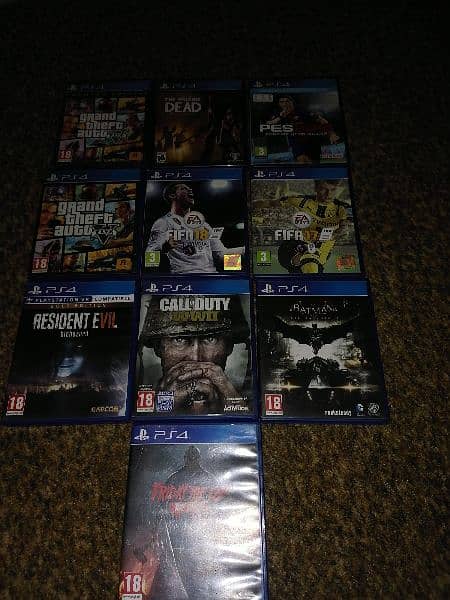 Ps4 slim with pack of 11 cd's 1