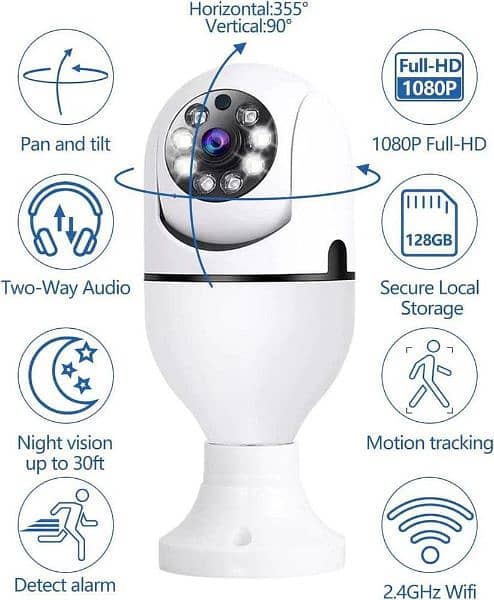 CCTV WiFi Camera Full HD Wireless 360 Degree Wireless Security Camera 0