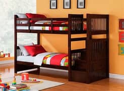 Solid wood bunk bed