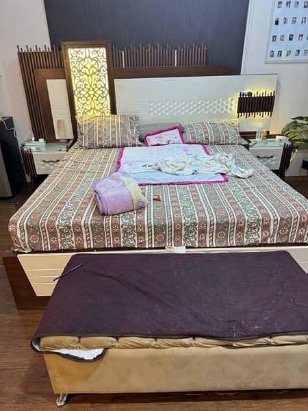 Bed set | king size bed | bed| wooden bed | bedroom   set | 4 pcs set 3