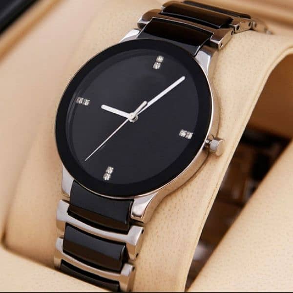 Black Classic Luxury Watch for Men /Boys Stylish Stainless Steel watch 1