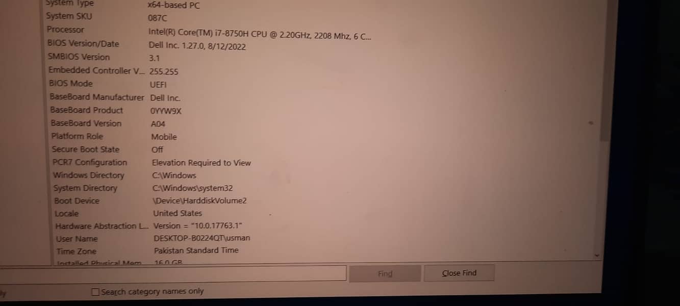 DELL XPS 9570 4GB NVIDIA GRAPHIC CARD 16GB RAM 1