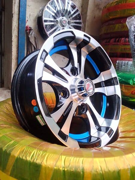 BRAND NEW ALLOY RIMS FOR SUZUKI MEHRAN AND HIROOF 2