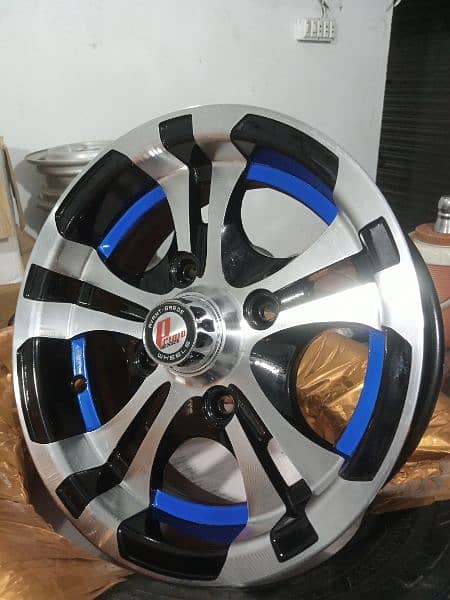 BRAND NEW ALLOY RIMS FOR SUZUKI MEHRAN AND HIROOF 3