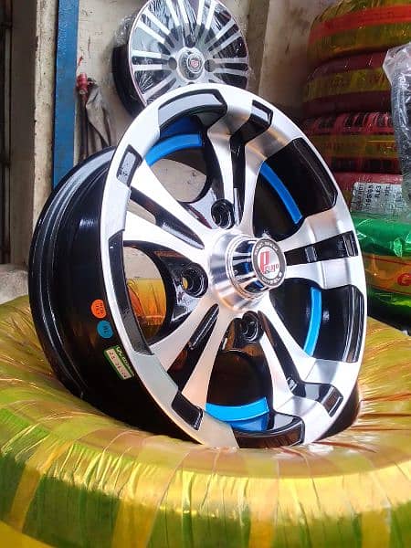 BRAND NEW ALLOY RIMS FOR SUZUKI MEHRAN AND HIROOF 4