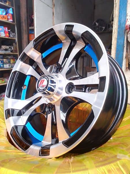 BRAND NEW ALLOY RIMS FOR SUZUKI MEHRAN AND HIROOF 6