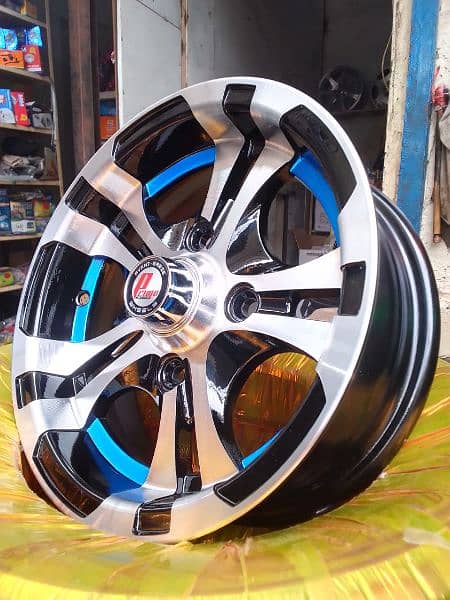 BRAND NEW ALLOY RIMS FOR SUZUKI MEHRAN AND HIROOF 8