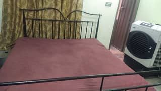 iron bed without matres,miror dresing, side tables heavy duty,strong,