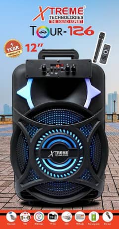 Xtreme Speaker Tour 126.12 inch Big Woofer with wireless mic ,Remote