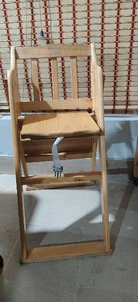 baby wooden high chair 1