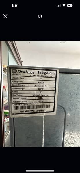 dawlance for sale new inverter tech 195V 2