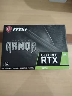 MSI RTX 2070 ARMOUR EDITION