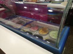 Ice cream display & other items for sale