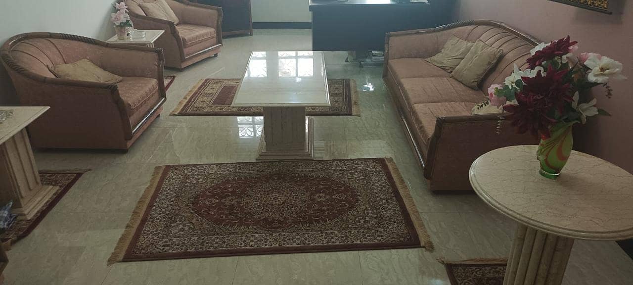 6 seater sofa set with marble tables 5