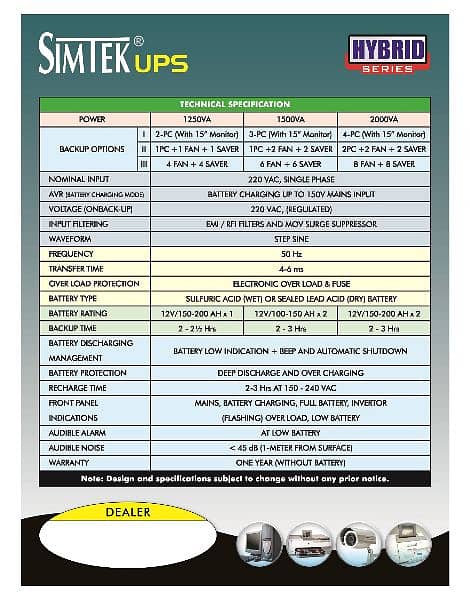 Simtek Ups 2000VA/1000watt 4