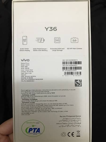 Vivo y36 for sale 0