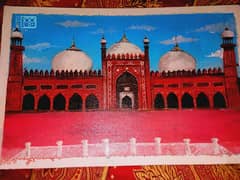 Badshahi Mosque Lahore painting of acrylic paint