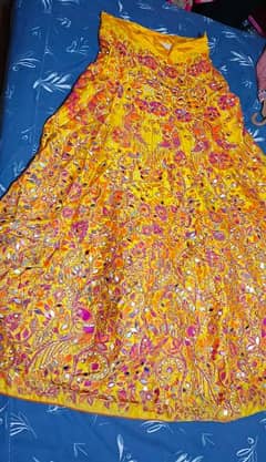 heavy mirror work sharara with dupatta and shirt