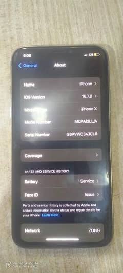 iPhone X convert 256 GB pta approve 0