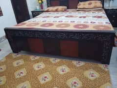 double bed  with two sidetables