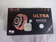 Ultra 8 watch + Earphones free 0