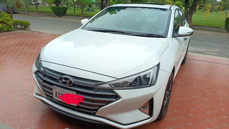 Hyundai Elantra GLS automatic 2024 white 3