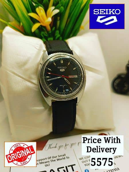 SEIKO 5 CITIZENS ORIENT AUTOMATIC MEN WRIST WATCH 03161737353 17