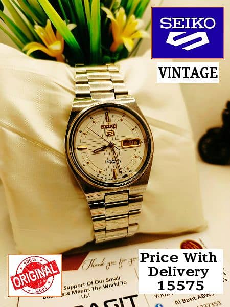 SEIKO 5 CITIZENS ORIENT AUTOMATIC MEN WRIST WATCH 03161737353 19