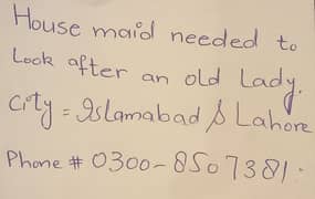 Need Mature Female for Old Lady