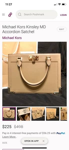 Michael Kors Kinsely hand bag 0