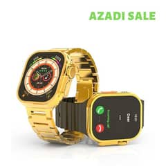 X90 Ultra 2 SMART WATCH, Rolex Golden Strap, Big 2.2 INFINTE Display