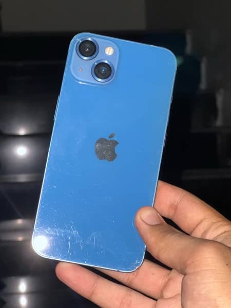 i phone 13 with box Non Pta water pack 100 blue color 10/8 condation 3