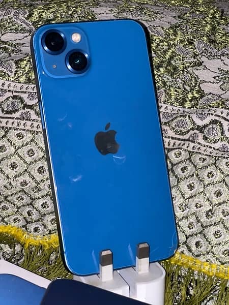 i phone 13 with box Non Pta water pack 100 blue color 10/8 condation 6