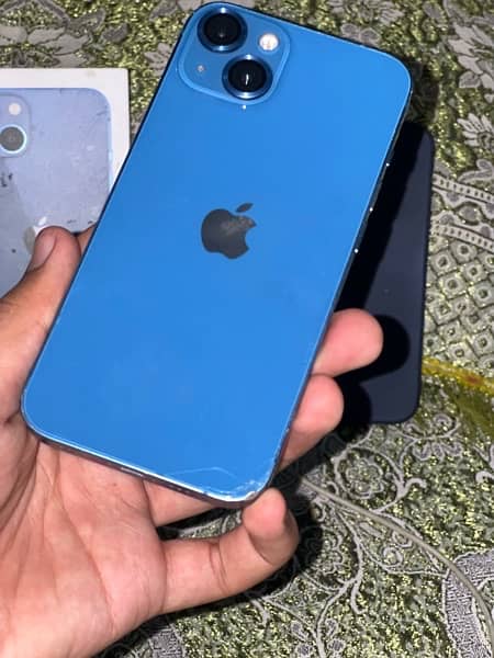 i phone 13 with box Non Pta water pack 100 blue color 10/8 condation 12