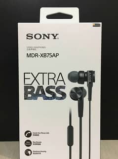 SONY MDR-XBA75AP | Extra Bass 12mm driver 6-24000 HZ