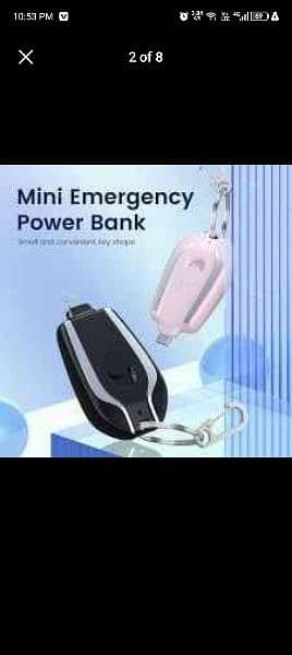 Imported mini portable 500mh Type C Power bank 3