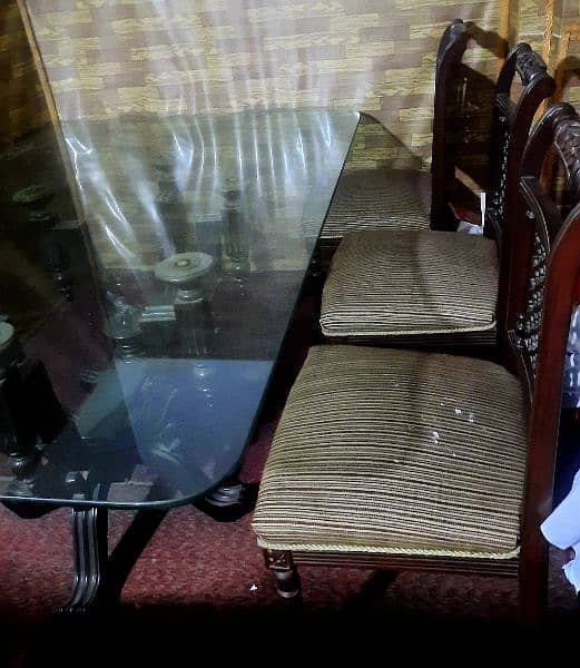 Dining Table with 6 Chairs & Centre Table for sale [3 Items] 5