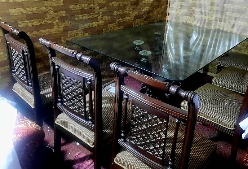 Dining Table with 6 Chairs & Centre Table for sale [3 Items] 6