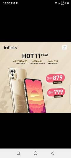 harry up used bus new condition mobile (Infinix hot 11 play) with box