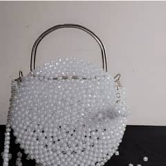 Wight crystal beads handbag for Women 0