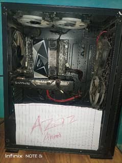 ryzen5 5600, rx 5500xt 8gb gpu. 16gb gaming pc, rgb casing ,b450