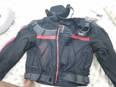 Original Imported Komine JK-061 titanium motorcycle touring Jacket.