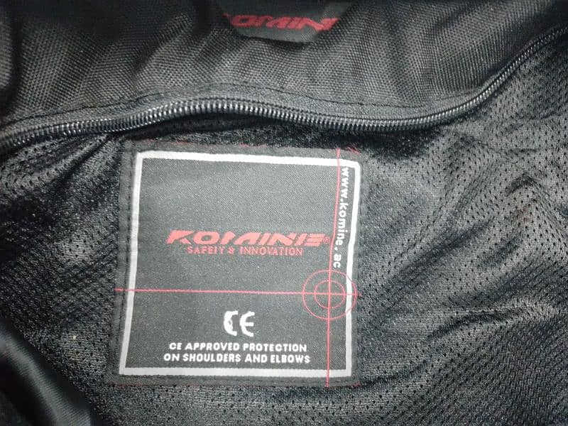 Original Imported Komine JK-061 titanium motorcycle touring Jacket. 2