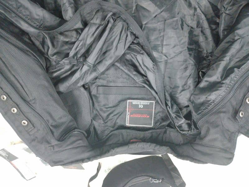 Original Imported Komine JK-061 titanium motorcycle touring Jacket. 7