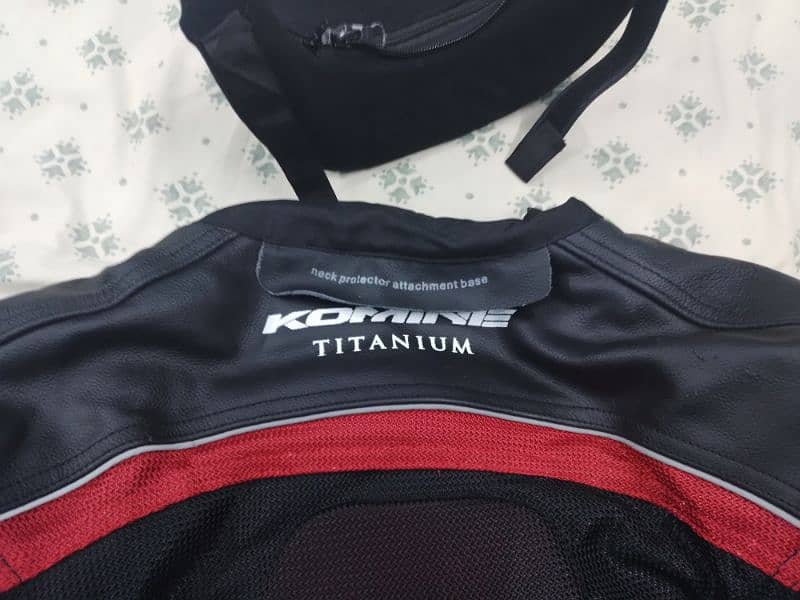 Original Imported Komine JK-061 titanium motorcycle touring Jacket. 13