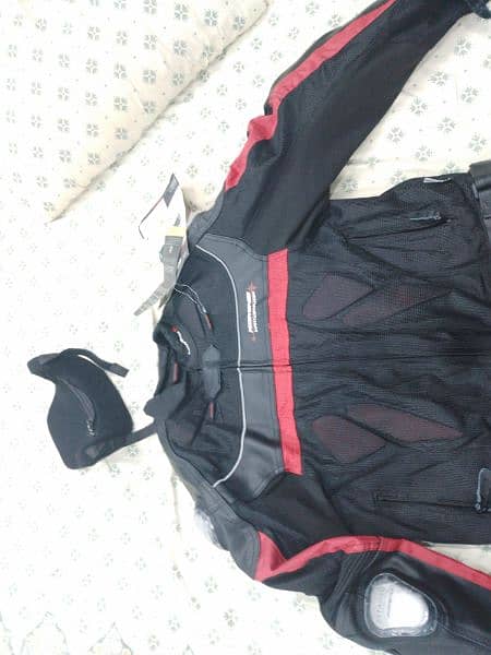 Original Imported Komine JK-061 titanium motorcycle touring Jacket. 14