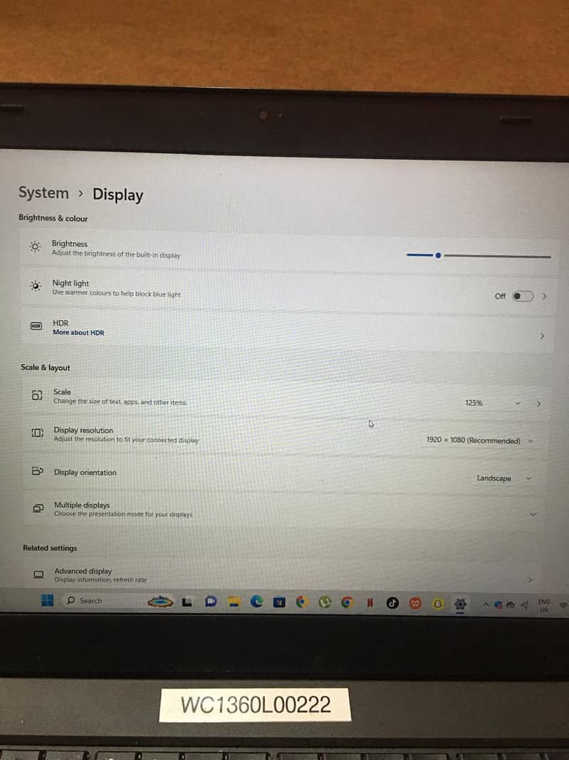 lenovo core i7 6th genration 16GB ram 512 GB SSD full fresh ultrasliM 6